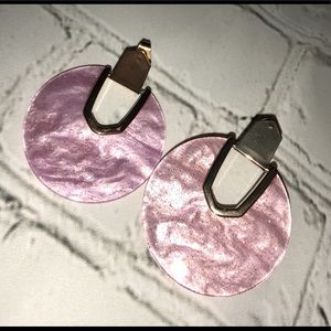 Pink / Gold earrings